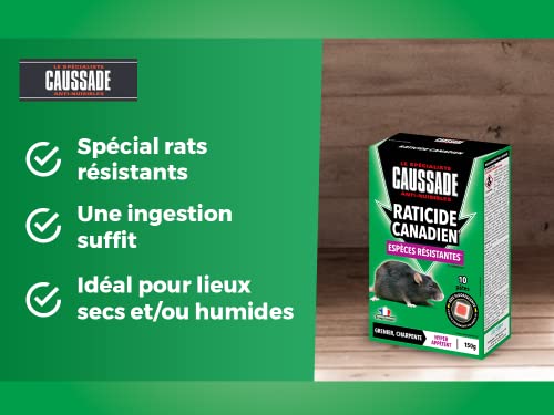 CAUSSADE Anti-Rats - 10 Pâtes Fluorescentes - 150g – vue 3