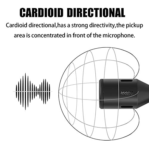 Miaoqian Mini Plug-in Smartphone Microfone Celular Mic Cardioid Pickup 3.5mm TRRS Plug 90° Ângulo Aj