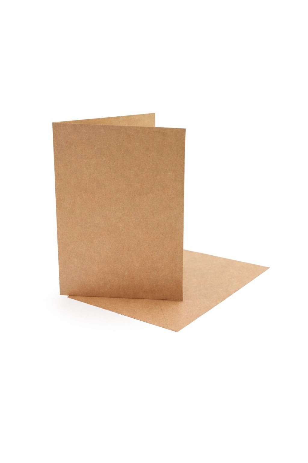 5 x 7 Inch Kraft Blank Greeting Cards & Envelopes โ 280gsm Brown Card Making & Craft Pack, 25 Cards & 25 Envelopes