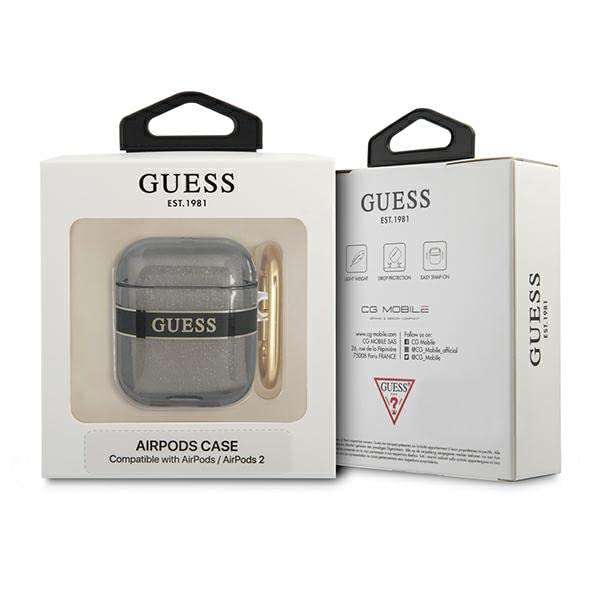 Guess GUA2HHTSK Case for AirPods Cover Black/Black Strap Collection - Image 3