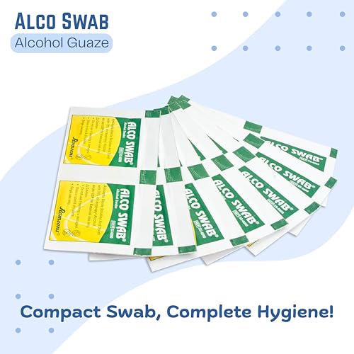 Image of Romsons Alco Swab Alcohol Guaze Antiseptic Prep sterile for disinfect cuts and scrapes (300 Pieces)
