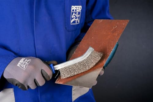PFERD TOOLS Handbürsten Set HBG 3-teilig |mit je 1x Handbürste mit Besatzmaterial Stahldraht (vermessingt), Edelstahldraht und Messingdraht |Durchmesser Drahtbesatz: 0,30 mm | 43900005