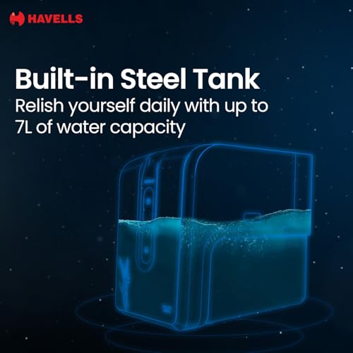 Image of Havells FAB UTC (Under The Counter) Alkaline Water Purifier RO+UV+Alkaline |Copper+Zn+Mg | 9 Stage Purification, 7L SS Tank, Suitable for all water sources, 33% Higher Water Recovery, up to 2000 TDS