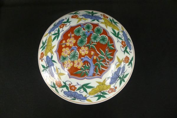 有田焼 哲山作 三段重 おせち器 お正月 蓋付き重ね鉢 古伊万里