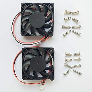 2 Packs 5010 50mm Fan -50mmx50mmx10mm Dual Ball Bearing Computer Fan 3D Printer Fan Thermal Fan,12v DC 2pin UL Certified Long Life Cooling Fan(Speed:4000RPM)