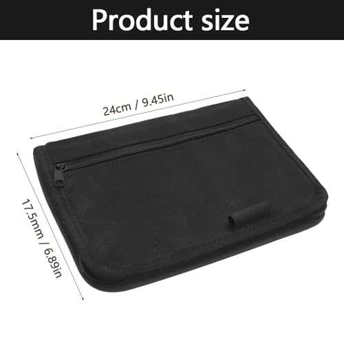 YDHfdc Fahrzeugmappe Dokumentenmappe A5 Auto Handschuhfach Organizer Mehrzweck Bordmappe Auto mit Mehreren Taschen für Rechnungen, Reisepass, Quittungen, Karten