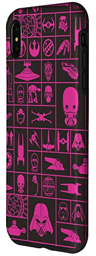 Coque iPhone XS Max Star Wars motif géométrique rose fuchsia haute densité - 2