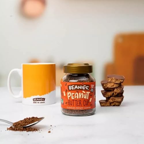 Beanies Flavoured Instant Coffee PICK ANY 3 Jars (50g) from 50+ Flavours (Blends, Barista, Decaf) Inc. Turkish Delight, Chocolate Orange, Chai Latte, Cookie Dough, Hazelnut, Caramel, Vanilla and More! - Image 8