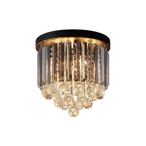 Lustre en cristal chic avec 4 lampes suspendues style moderne