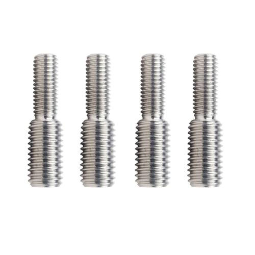 4Pcs M8*20 To M10*20 Double End Threaded Stud Screw Bolts 304 Stainless Steel Thread Adapter for Structural Columns Fasteners