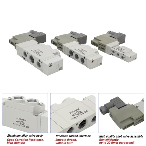 Électrovanne 5 ports SY3120-5DD-M5 de commande d'automatisation interne - 5