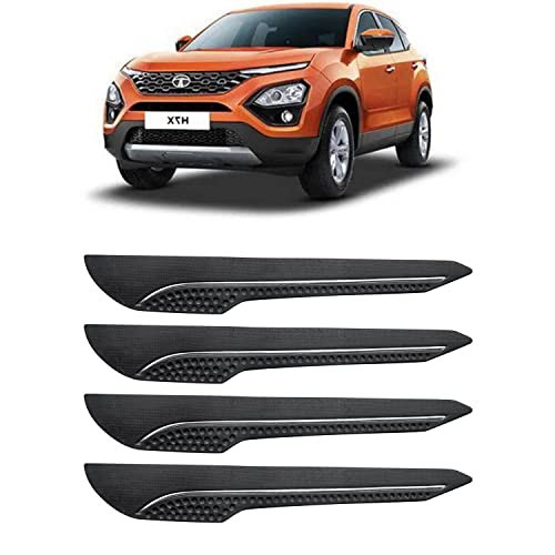 Image of AOSIS-Car Bumper Protector /Bumper Guard for Tata H7X with Single Chrome Stripe (4-Pcs)