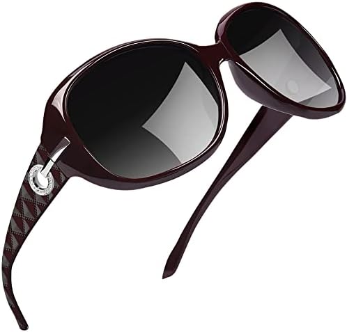 Joopin Polarised Sunglasses Womens Trendy Oversized Driving Ladies Sunglasses with UV Protection Big Rectangle Sun Glasses for Women