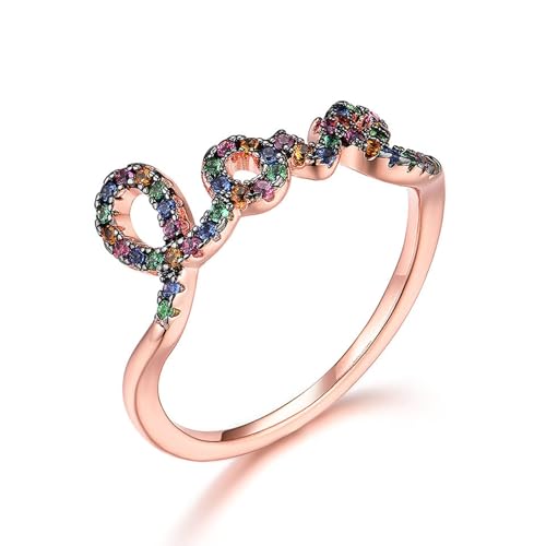 Bague Or Rose antiallergique en argent véritable pour peaux sensibles