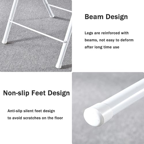 Chaise pliante portable confortable contre le manque de place noir