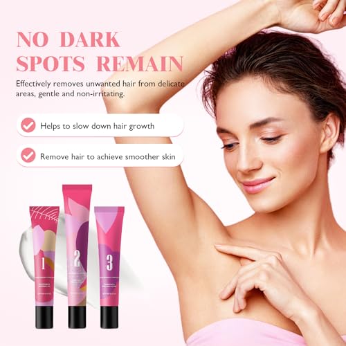 KOAVDMT Hair Remover Cream for Face, 2026 New Facial Hair Removal, Hair Removal Cream for Sensitive Skin, Gentle Formula, Moisturizing Formula for All Skin(1 Set)