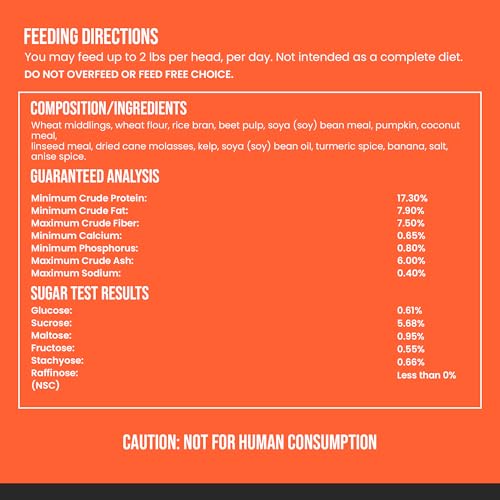 image for Kelcies Pumpkin Spice Horses Treats - Low Sugar, Starch, and Carbohydr