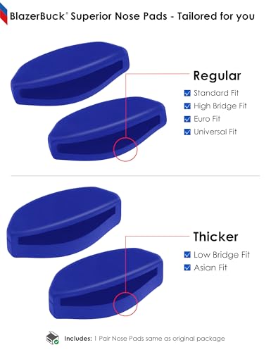 Image of BLAZERBUCK Replacement Nose Pieces for Oakley Frogskins Range /Frogskins Range XL /Top Knot /Side Swept /HSTN /Spindrift /Wildrye