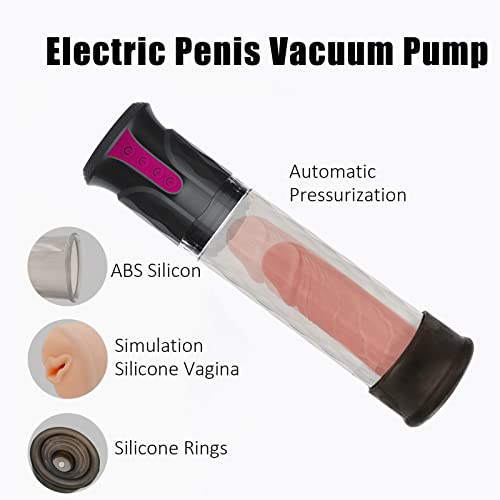 Auto Vacuum Suction Penis Pump Sex Toy For Men, Rechargeable Male Penis Enlarger Automatic Vacuum Enhancement Pump Realistic Vagina Pocket Pussy For Blowjob Masturbation Mens Penis Stimulation #TOP2