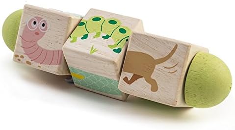 Tender Leaf ToysEducational Twisting - My First Baby Wooden Puzzle Game - Early Learning to Develop Strategic Thinking and Fine Motor Skills for Children 18M+ (Twisting Cubes)