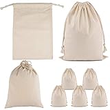 Bister Pack of 5 Canvas Coin Money Sacks Bag Deposit Change Bags Transit with Draw Strings，12”x16”