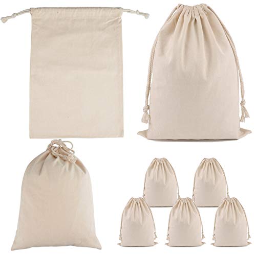 Bister Pack of 5 Canvas Coin Money Sacks Bag Deposit Change Bags Transit with Draw Strings?12?x16?