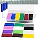 OCR 300PCS Flat PVC Heat Shrink Tubing Battery Wrap for 1x 18650 Battery(29.5mm *12 Colors)