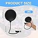 Mikrofon Popschutz, Doppelschichtiger Schaumstoff Pop Filter Mikrofon, Universell einstellbare Klemme, Flexibler Schwanenhals, für Aufnahmen, Compatible für Blue Yeti, Audio Technica