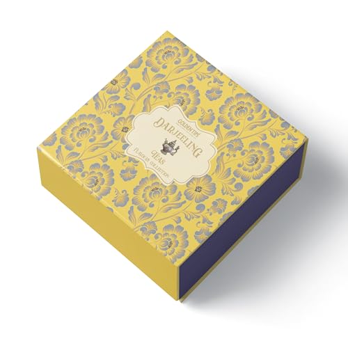 Image of Golden Tips Flavoury Collection Darjeeling Tea Gift Box, Premium Assortment of First Flush, Second Flush, Autumn Flush, Green, White & Oolong Teas in Elegant Tin, Ideal for Gifting & Special Occasions