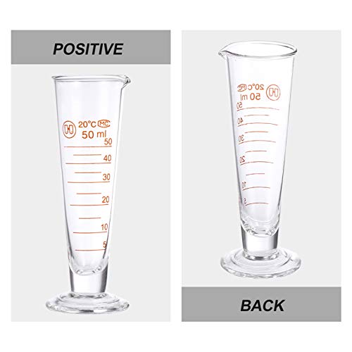 VILLCASE Cpde MediçãCônicde VidrCpMedidr GraduadCpde BilicatCilindGraduads Dispsitivde Experiência Q