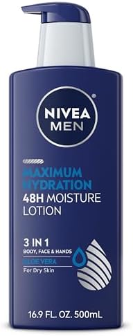 NIVEA Men Maximum Hydration 3 in 1 Nourishing Lotion 16.9 Fluid Ounce
