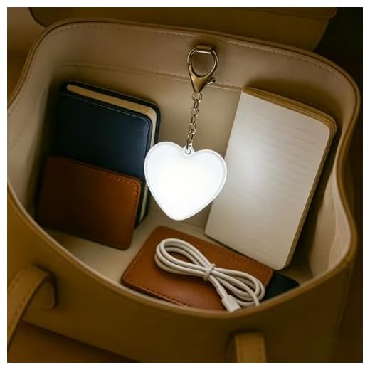 Purse Light, Handbag Light, Heart Shaped Purse Lamp with Automatic Sensor