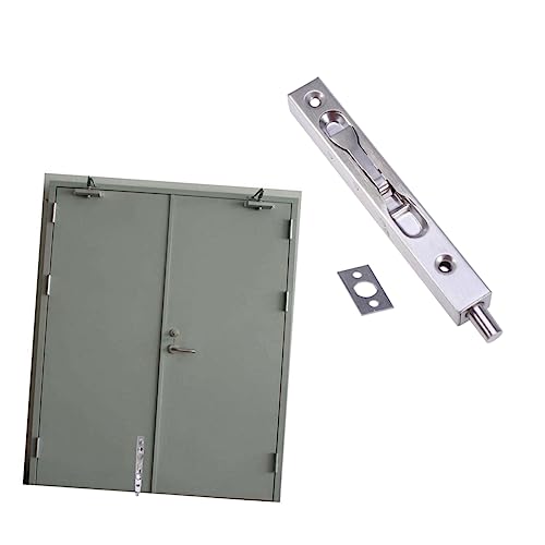 Operitacx Porta Tagliafuoco in Acciaio Inox Chiavistello Di Sicurezza Antifurto Fibbia Di Bloccaggio Resistente Alla Ruggine Per Porte e Mobili