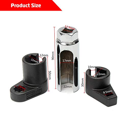 A Abigail 3/8-Inch Drive Oxygen Sensor Socket Offset Wrench Remover Tool Fits All Vehicle O2 Removal And Installation Universal Puller And Removal Tool #TOP3