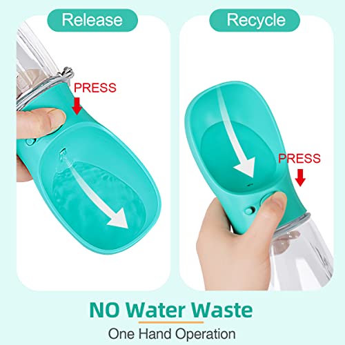 Yicostar Dog Water Bottle, 19Oz Portable Pet Water Bottle For Walking Leak Proof Puppy Dog Cat Water Dispenser For Outdoor, Travel, Hiking #TOP2