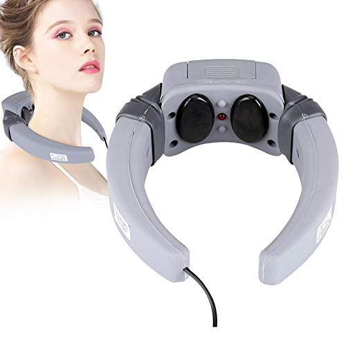 Masajeador el�ctrico de cuello con calor, Acupuntura de pulso el�ctrico Masajeador de cuello Tratamiento de tratamiento cervical por infrarrojos Shiatsu M�quina de masaje de amasado profundo para.
