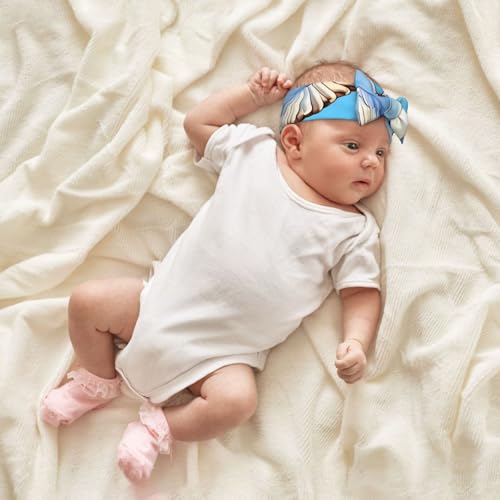 Seagulls In Flight Baby Bow Headband, Soft Baby Bow Hair Accessory For Newborn Babies, *Toddlers, Kids.4