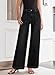 Sidefeel Womens Wide Leg Jeans High Waisted Stretchy Straight Leg Baggy Denim Pants with Pockets Black Size 10
