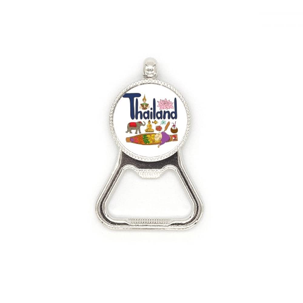 Décapsuleur en acier inoxydable avec symbole de la Thaïlande cadeau original