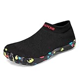 TRAILBLITZ Mens Water Shoes Barefoot Athletic Workout Gym Footwear Beach Swim Sneakers Quick Drying Boat Aqua Shoes for Water Sport Diving Sailing Travel Fishing(11 Men, Black)