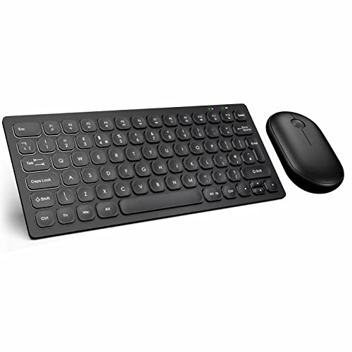 Teclado y mouse inalámbricos delgados para escribir cómodamente sin cables