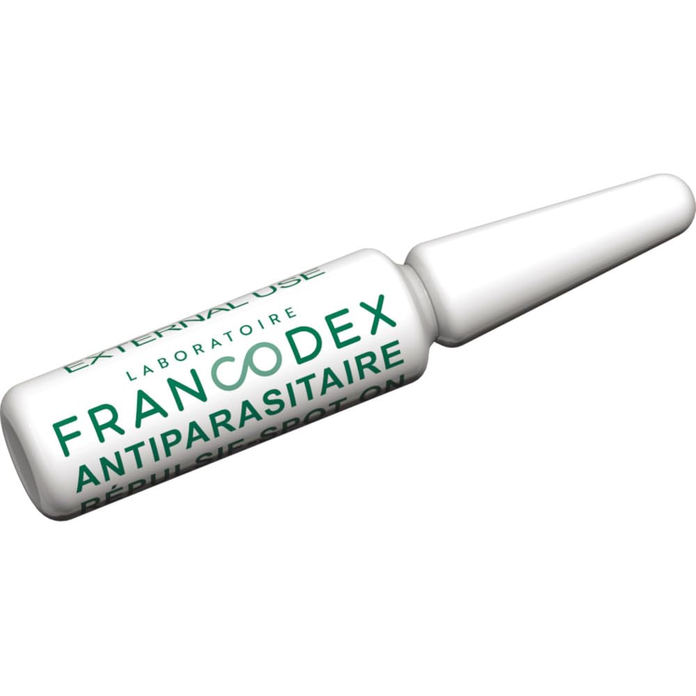 Francodex - 4 Pipettes Insectifuges pour Chiens de 10 kg à 20 kg Formule renforcée