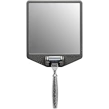 TOOLETRIES The Joseph Shower Mirror for Shaving, Fog Reduction Bathroom Mirror with Silicone Razor Holder &amp; Reusable Wall Mount Grip, Shower Grooming Accessory - Charcoal