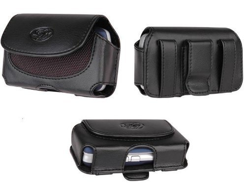 Leather Case Holster Cover Side Pouch with Belt Clip for Samsung GALAXY Ace S5830 - BCB Brand