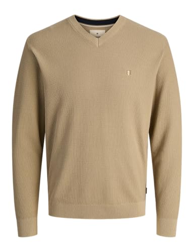 Jack & Jones Jprblurex Tricot col en V pour Homme, Vaisselle, XXL