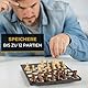 MILLENNIUM ChessGenius Pro Wood Edition Schachcomputer – Edle Holzoptik mit Echtholzfiguren, benutzerfreundliche Bedienung, mobil und vielseitig, ideal für Hobbyspieler mit KI-Lernfunktionen