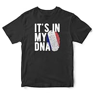 France Its In My DNA T Shirt For Kids, Français Flag Kids T Shirt, Kids Gifts For Country Show your support to France with our football supporter tee, featuring a Français flag fingerprint design. Perfect to wear during the cup A great t shirt for fo...