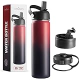 Brewberry Sports Bottle and Travel Mug for Hot and Cold Beverages, Wide Mouth, Double Wall Insulated...