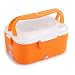 Produktbild 12V Brotdose - 1.5L tragbare 12V / 24V Auto elektrische Heizung Brotdose Bento Speisenwärmer Container für Reisen (Größe : Orange 24V)
