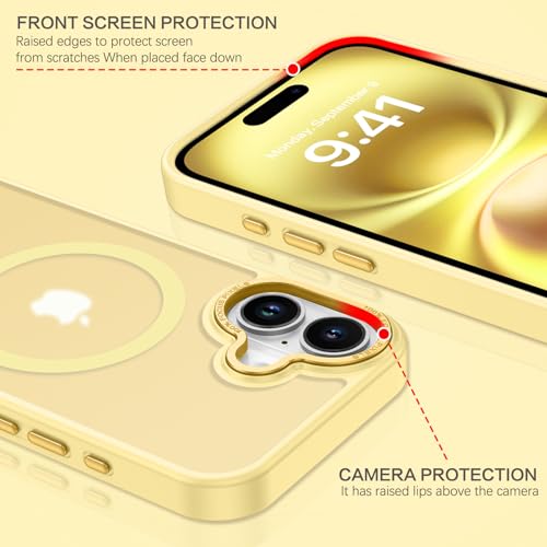 Coque antichoc pour iPhone 16 Plus mate et fine compatible charge magnétique